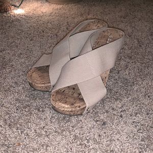 Esprit slip on sandals size 8